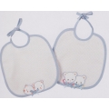 BAVETTA BABY CON ORSETTI E PANDA 20x19,5 CM. CONFEZ. 6 PEZZI